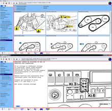 Load image into Gallery viewer, Car diagnostics software with repair, service manuals, wiring diagrams, and calibration files, ECU informational package shown on screen.