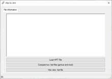Load image into Gallery viewer, Important software update interface for HPT file conversion.