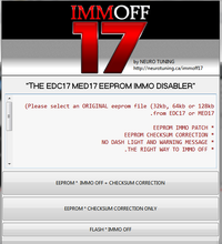Load image into Gallery viewer, Car chip tuning software interface for EDC17 MED17 IMMO disabler.