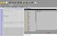Load image into Gallery viewer, Airbag reset software interface displaying crash data codes and car brand options.
