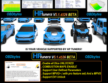 Load image into Gallery viewer, HPtuners Software V5.1.4526 Beta - OBDbytes for Car Chip Tuning
