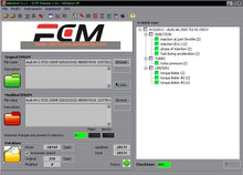 Load image into Gallery viewer, Car chip tuning software interface displaying ECU tuning options and data maps.
