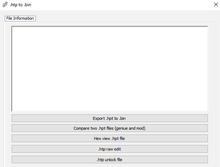 Load image into Gallery viewer, Software interface for converting .hpt files to .bin, featuring export, comparison, hex view, raw edit, and unlock options.
