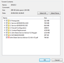 Load image into Gallery viewer, Heavy vehicles trucks buses diagnostic programming software package display showing contents and file sizes.
