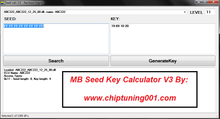 Load image into Gallery viewer, Mercedes Benz Seed Key Calculator interface displaying seed and key generation.
