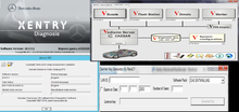 Load image into Gallery viewer, Mercedes Benz full package software and manuals interface showcasing Xentry diagnosis, Vediamo, and key generators.
