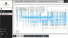 Load image into Gallery viewer, Porsche Cayenne 9PA 2010 electrical wiring diagram from Porsche Piwis 3 manuals.
