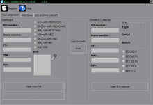 Load image into Gallery viewer, VAG cars diagnostic software interface showing ECU and immobilizer options.
